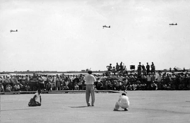 Jim Walker flying three Fireball U-Control planes