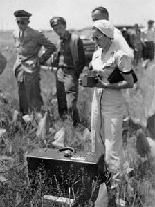Jim Walker's radio transmitter at the 1941 Nationals